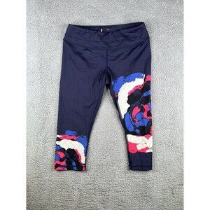 Lucy activewear navy and floral Capri sz large